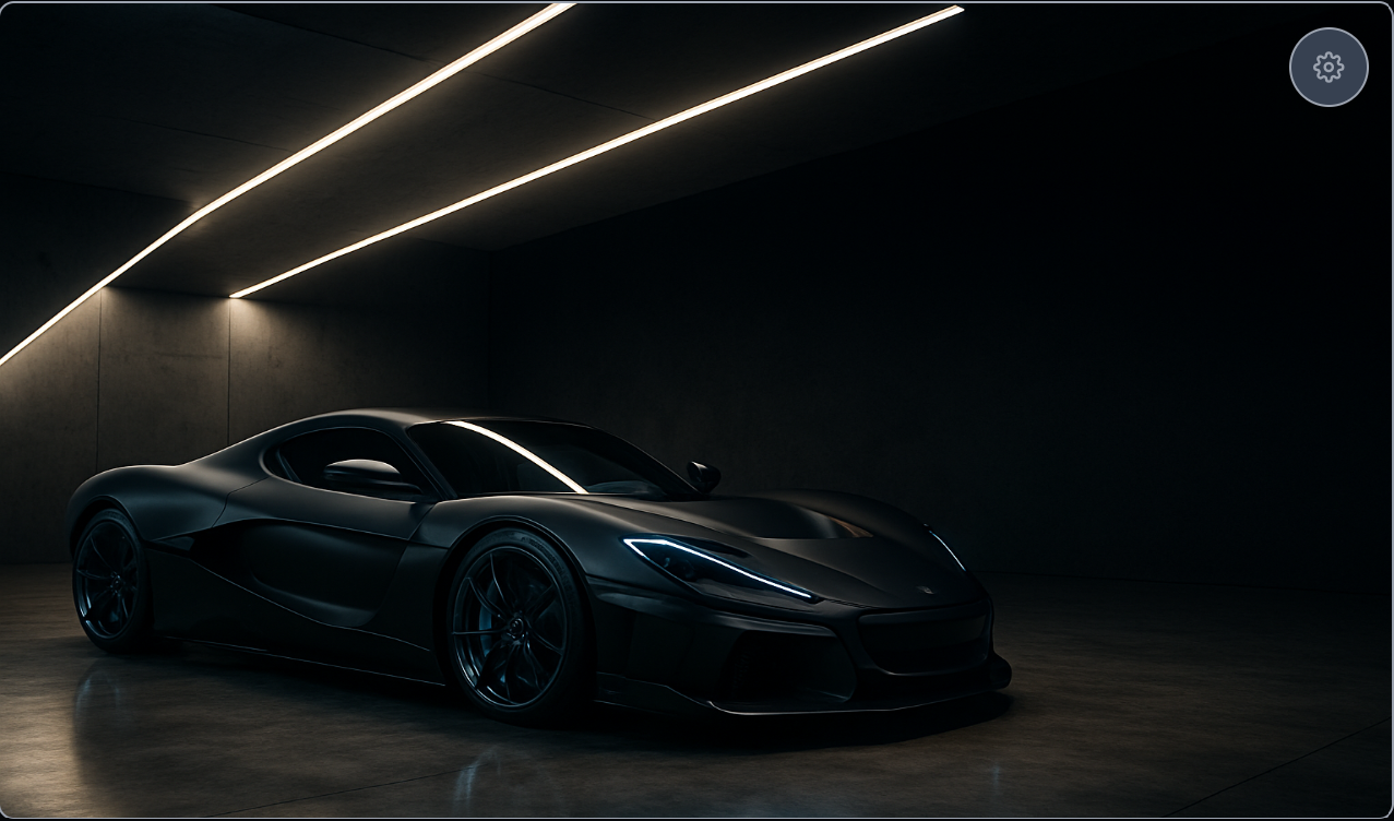 Luxury Supercar Hero Background created with ForgeUI Studio